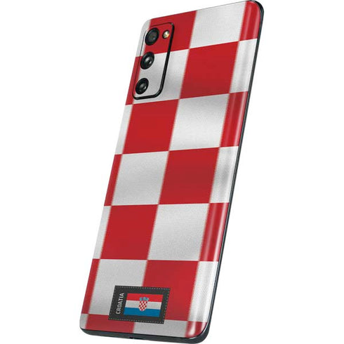Croatia Soccer Flag Galaxy S20 Fan Edition Skin